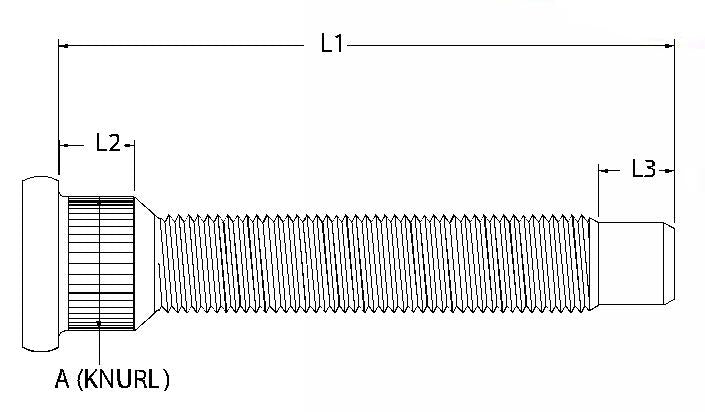 ARP Subaru WRX/STi Wheel Studs Kit (5 Studs/One Wheel) - Bull Strap