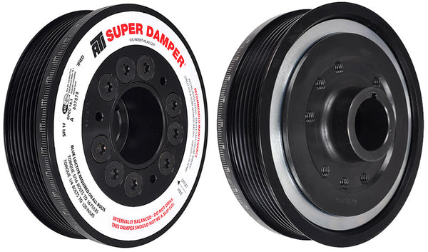 ATI Damper - 5.67in - Alum - 6 Grv - Honda F20 F22 - 7 Percent OD - Street - 3 Ring - 1Pc - Bull Strap