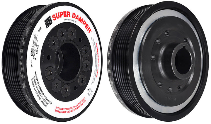 ATI Damper - 5.67in - Alum - 6 Grv - Honda F20 F22 - 7 Percent OD - Street - 3 Ring - 1Pc - Bull Strap
