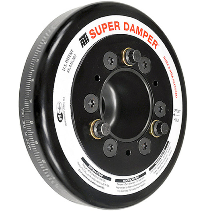 ATI Damper - 7.074in - Alum LW - Honda K20 - Race Only - No Belt Drives - Bull Strap