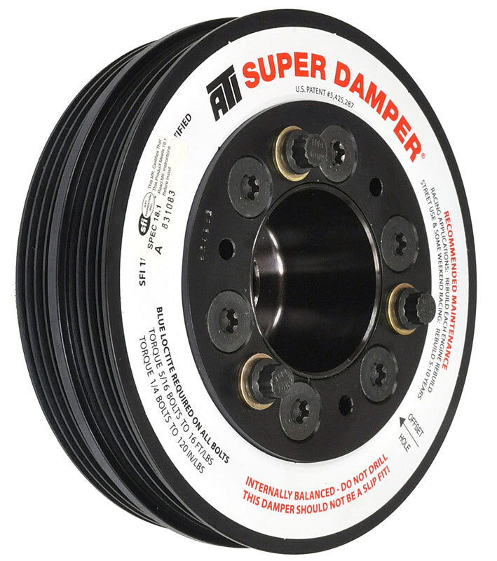 ATI Damper 94-05 Miata 1.8L 5.67in 4 Grv Belt Guide for OEM Trigger Wheel (916885BG Included) - Bull Strap