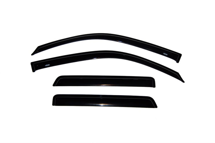 AVS 02-09 Chevy Trailblazer Ventvisor Outside Mount Window Deflectors 4pc - Smoke - Bull Strap