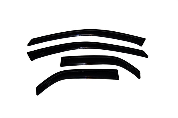 AVS 03-07 Cadillac CTS Ventvisor Outside Mount Window Deflectors 4pc - Smoke - Bull Strap