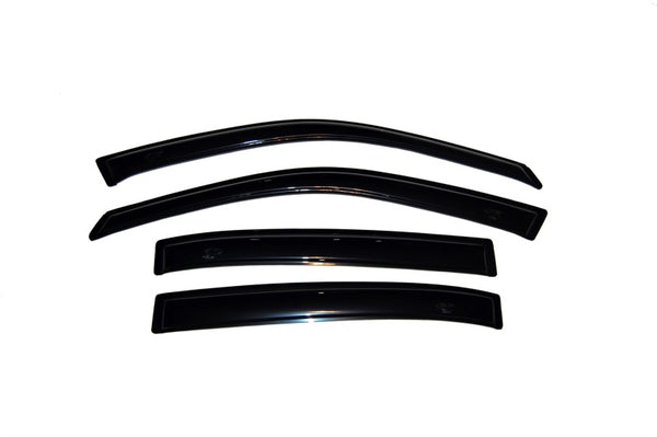 AVS 04-07 Chevy Malibu Ventvisor Outside Mount Window Deflectors 4pc - Smoke - Bull Strap