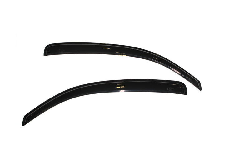 AVS 05-15 Toyota Tacoma Standard Cab Ventvisor Outside Mount Window Deflectors 2pc - Smoke - Bull Strap