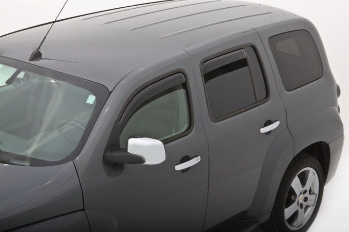 AVS 06-11 Chevy HHR Ventvisor In-Channel Front & Rear Window Deflectors 4pc - Smoke - Bull Strap