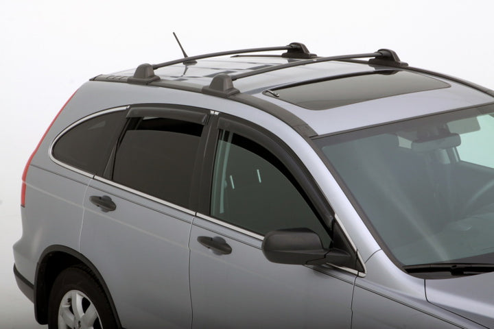 AVS 07-11 Honda CR-V Ventvisor Outside Mount Window Deflectors 4pc - Smoke - Bull Strap