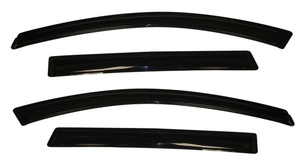 AVS 07-15 Mazda CX-9 Ventvisor Outside Mount Window Deflectors 4pc - Smoke - Bull Strap