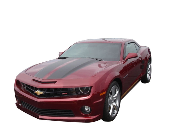 AVS 10-18 Chevy Camaro Ventvisor Outside Mount Window Deflectors 2pc - Smoke - Bull Strap