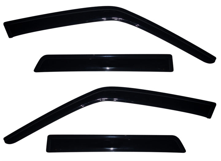 AVS 10-18 Nissan Juke Ventvisor Outside Mount Window Deflectors 4pc - Smoke - Bull Strap