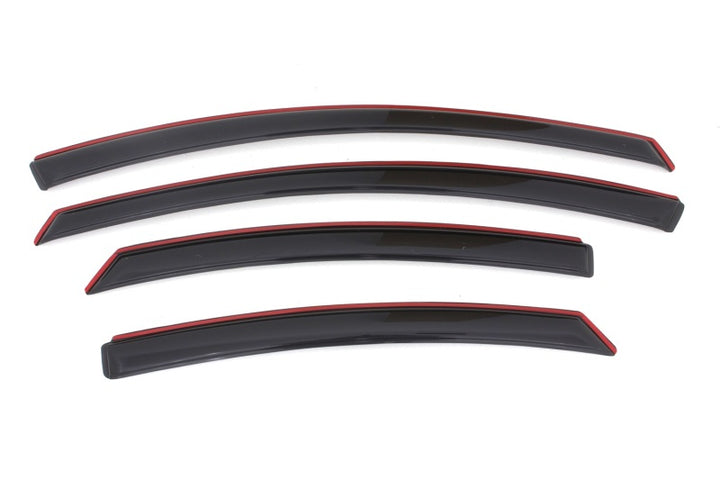 AVS 11-14 Hyundai Sonata Ventvisor In-Channel Front & Rear Window Deflectors 4pc - Smoke - Bull Strap