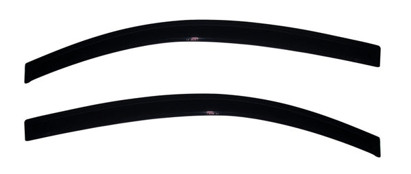 AVS 11-17 Fiat 500 Ventvisor Outside Mount Window Deflectors 2pc - Smoke - Bull Strap