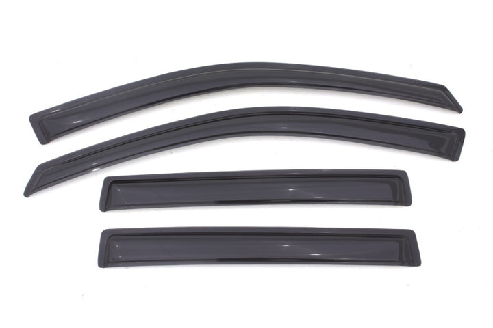 AVS 11-17 Jeep Compass (Old Body Style) Ventvisor Outside Mount Window Deflectors 4pc - Smoke - Bull Strap