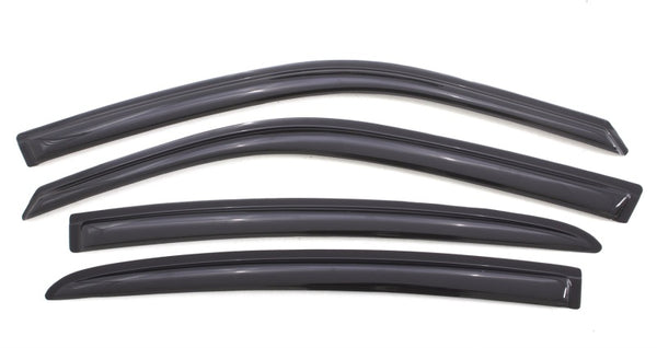 AVS 11-18 Dodge Charger Ventvisor Outside Mount Window Deflectors 4pc - Smoke - Bull Strap