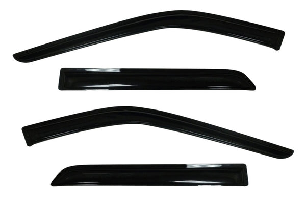AVS 11-18 Ford Explorer Ventvisor Outside Mount Window Deflectors 4pc - Smoke - Bull Strap