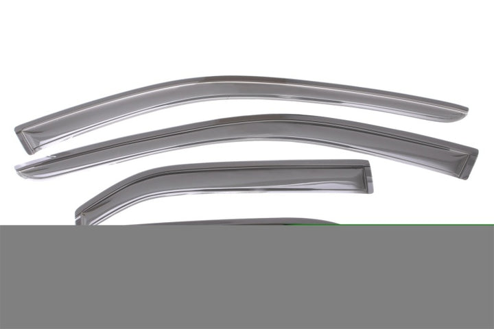AVS 12-14 Toyota Camry Ventvisor Outside Mount Window Deflectors 4pc - Smoke - Bull Strap
