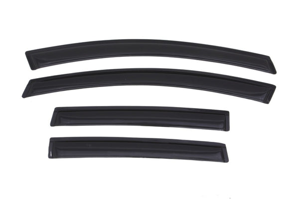 AVS 13-18 Ford C-Max Ventvisor Outside Mount Window Deflectors 4pc - Smoke - Bull Strap