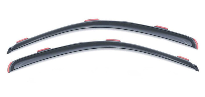 AVS 16-18 Honda Civic Coupe Ventvisor In-Channel Window Deflectors 2pc - Smoke - Bull Strap