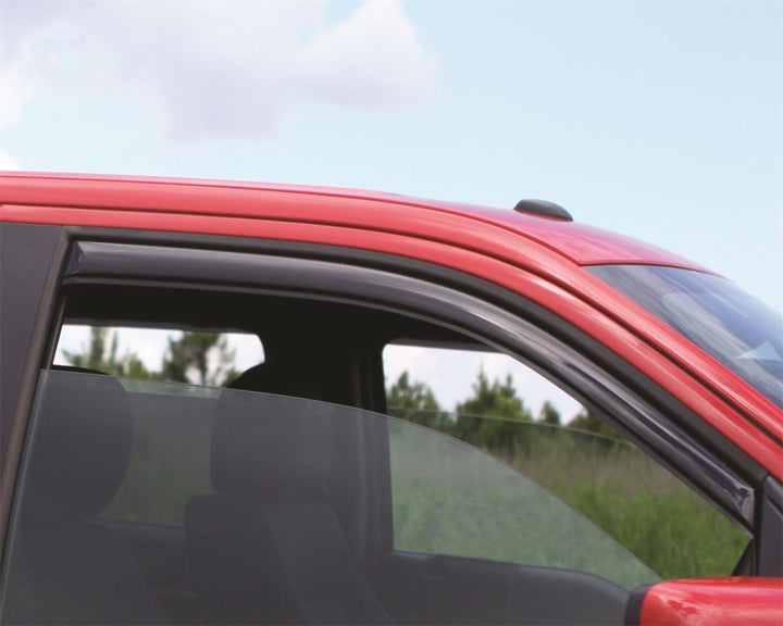 AVS 16-18 Honda Civic Coupe Ventvisor In-Channel Window Deflectors 2pc - Smoke - Bull Strap