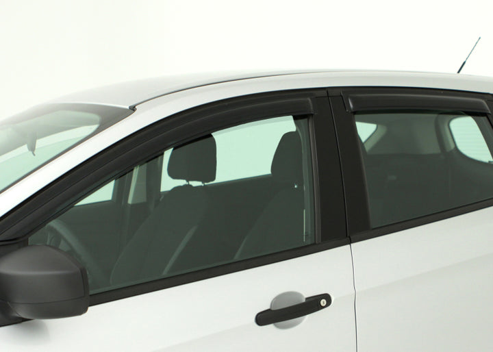 AVS 18-21 Hyundai Accent Ventvisor Outside Mount Deflectors 4pc - Smoke - Bull Strap