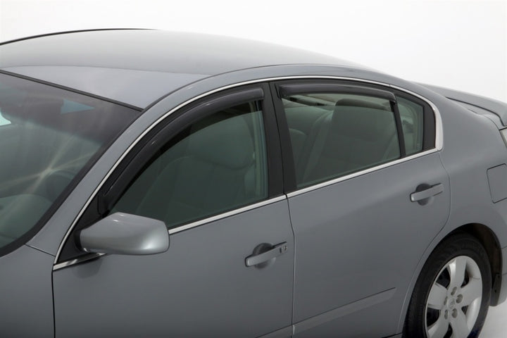 AVS 21-22 Hyundai Elantra Ventvisor Outside Mount Window Deflectors 4pc - Smoke - Bull Strap