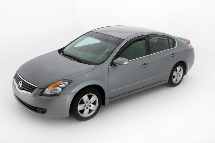 AVS 21-22 Hyundai Elantra Ventvisor Outside Mount Window Deflectors 4pc - Smoke - Bull Strap