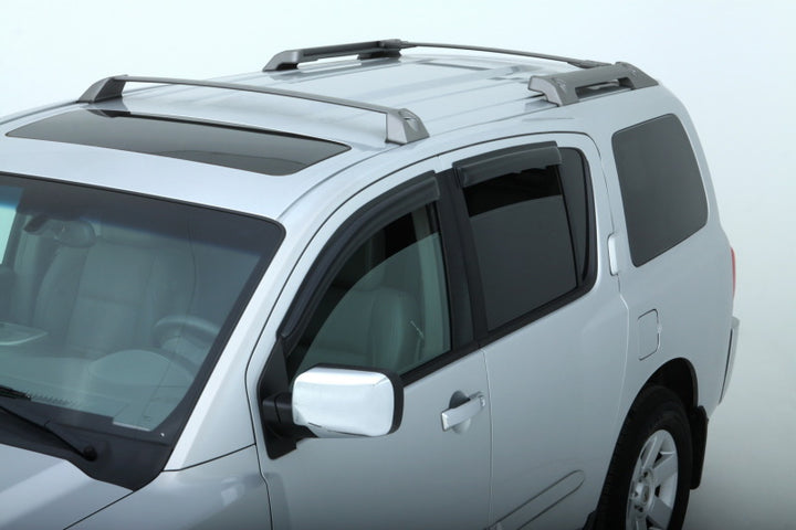 AVS 22-23 Mitsubishi Outlander Outside Mount Ventvisor Deflector 4pc - Smoke - Bull Strap