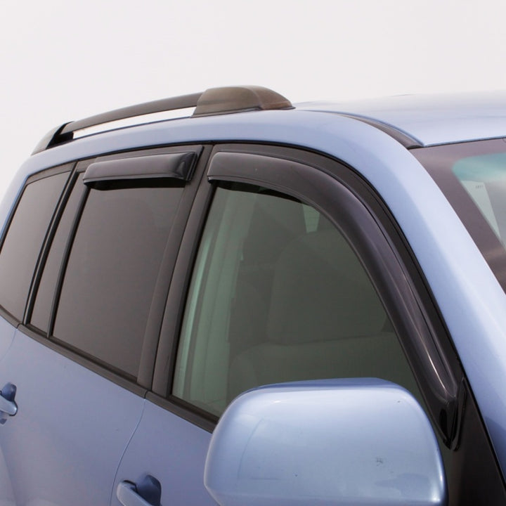 AVS 22-23 Mitsubishi Outlander Outside Mount Ventvisor Deflector 4pc - Smoke - Bull Strap