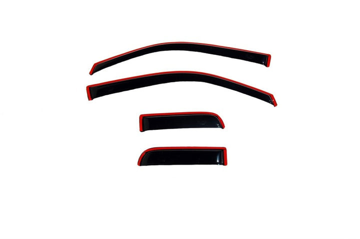 AVS 22-23 Toyota Tundra Ext. Cab/DC Ventvisor Front & Rear Window Deflectors 4pc - Smoke - Bull Strap