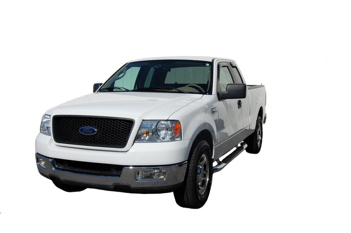 AVS 22-23 Toyota Tundra Ext. Cab/DC Ventvisor Front & Rear Window Deflectors 4pc - Smoke - Bull Strap