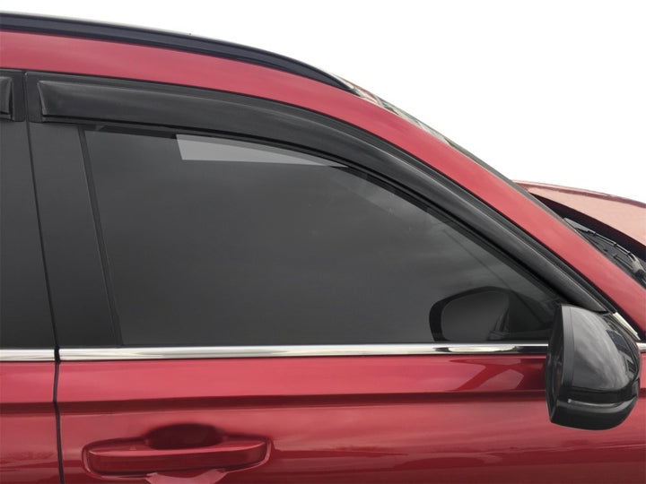AVS 23-24 Honda CRV Ventvisor Outside Mount Window Deflectors 4pc - Smoke - Bull Strap