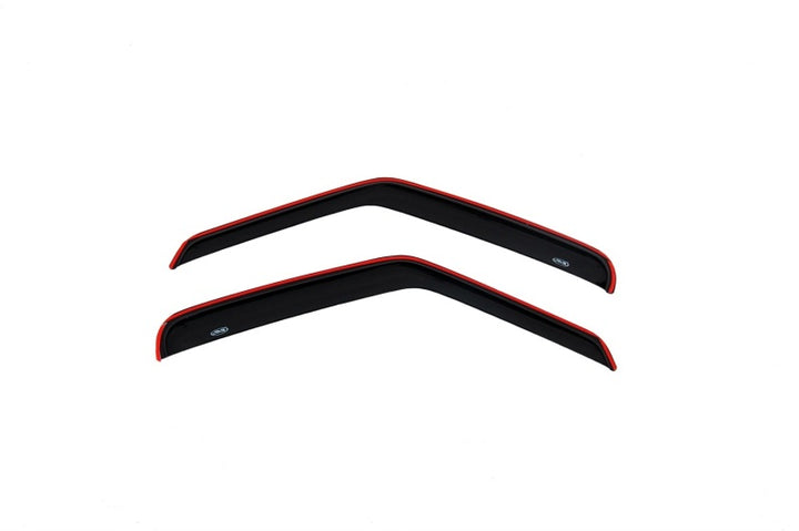 AVS 92-06 Ford E-150 Ventvisor In-Channel Window Deflectors 2pc - Smoke - Bull Strap