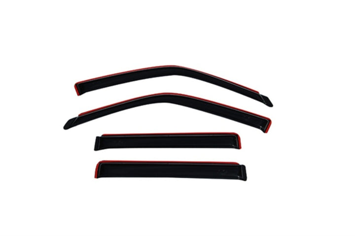 AVS 98-18 Lincoln Navigator Ventvisor In-Channel Front & Rear Window Deflectors 4pc - Smoke - Bull Strap