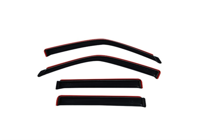 AVS 98-18 Lincoln Navigator Ventvisor In-Channel Front & Rear Window Deflectors 4pc - Smoke - Bull Strap