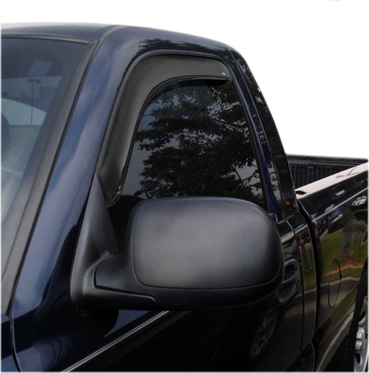AVS 99-07 Chevy Silverado 1500 Standard Cab Ventvisor In-Channel Window Deflectors 2pc - Smoke - Bull Strap