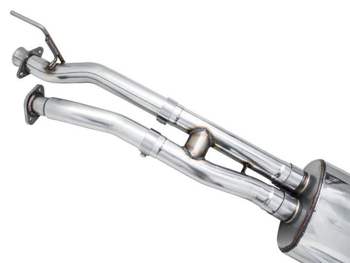 AWE 16-22 Toyota Tacoma 0FG Catback Exhaust w/ BashGuard - Dual Diamond Black Tips - Bull Strap