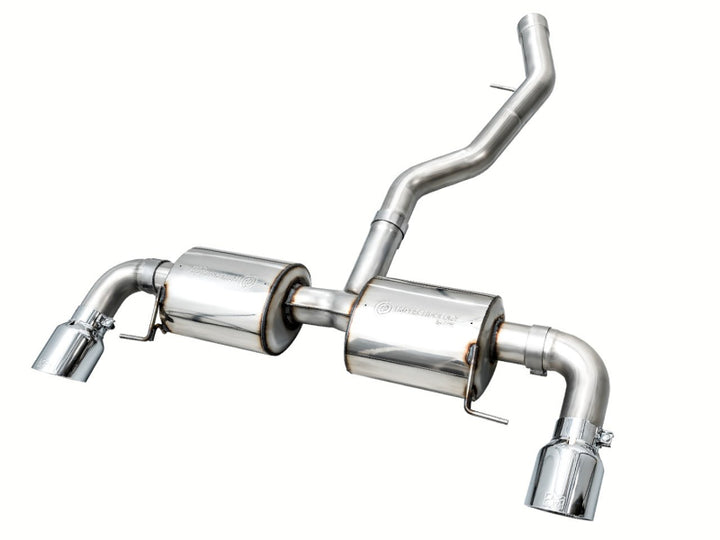 AWE 19-23 BMW 330i / 21-23 BMW 430i Base G2X Touring Axle Back Exhaust - Chrome Silver - Bull Strap