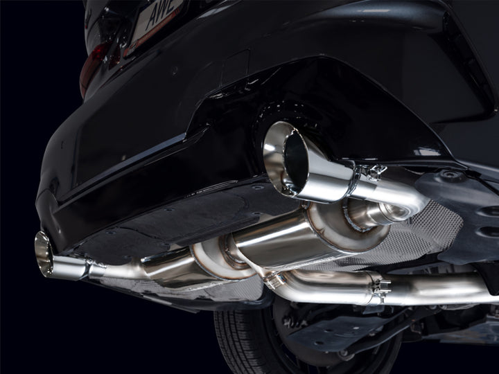 AWE 19-23 BMW 330i / 21-23 BMW 430i Base G2X Touring Axle Back Exhaust - Chrome Silver - Bull Strap