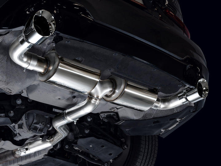 AWE 19-23 BMW 330i / 21-23 BMW 430i Base G2X Touring Axle Back Exhaust - Chrome Silver - Bull Strap