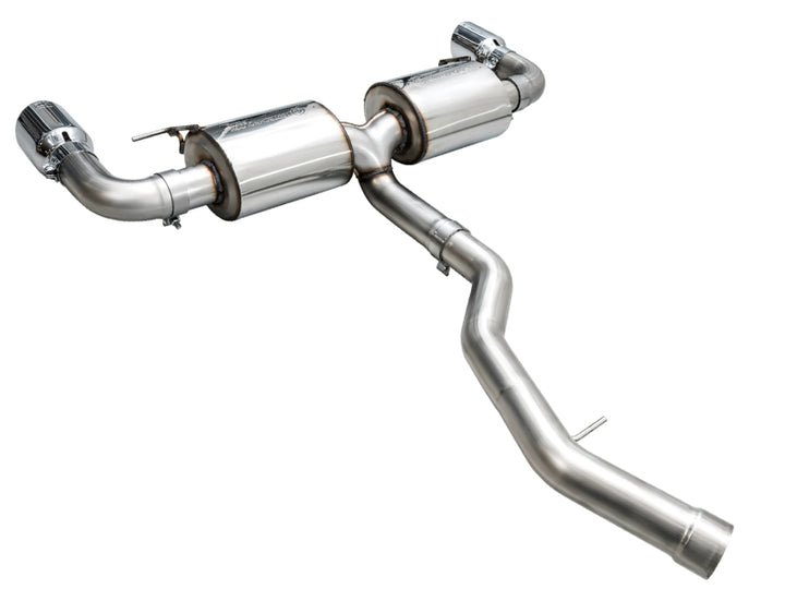 AWE 19-23 BMW 330i / 21-23 BMW 430i Base G2X Touring Axle Back Exhaust - Chrome Silver - Bull Strap