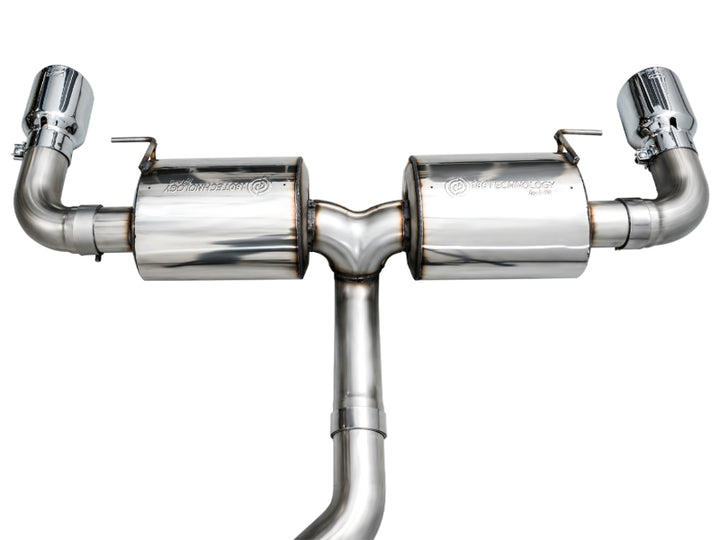 AWE 19-23 BMW 330i / 21-23 BMW 430i Base G2X Touring Axle Back Exhaust - Chrome Silver - Bull Strap
