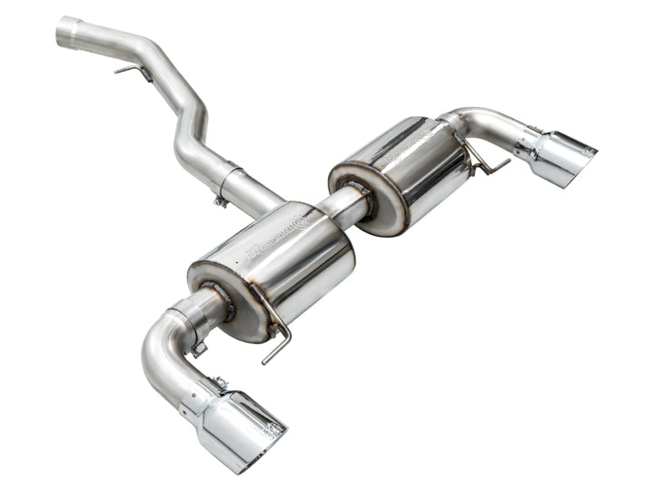 AWE 19-23 BMW 330i / 21-23 BMW 430i Base G2X Touring Axle Back Exhaust - Chrome Silver - Bull Strap