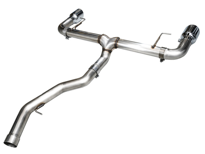 AWE 19-23 BMW 330i / 21-23 BMW 430i Base G2X Track Edition Axle Back Exhaust - Chrome Silver - Bull Strap