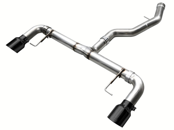 AWE 19-23 BMW 330i / 21-23 BMW 430i Base G2X Track Edition Axle Back Exhaust - Diamond Black - Bull Strap