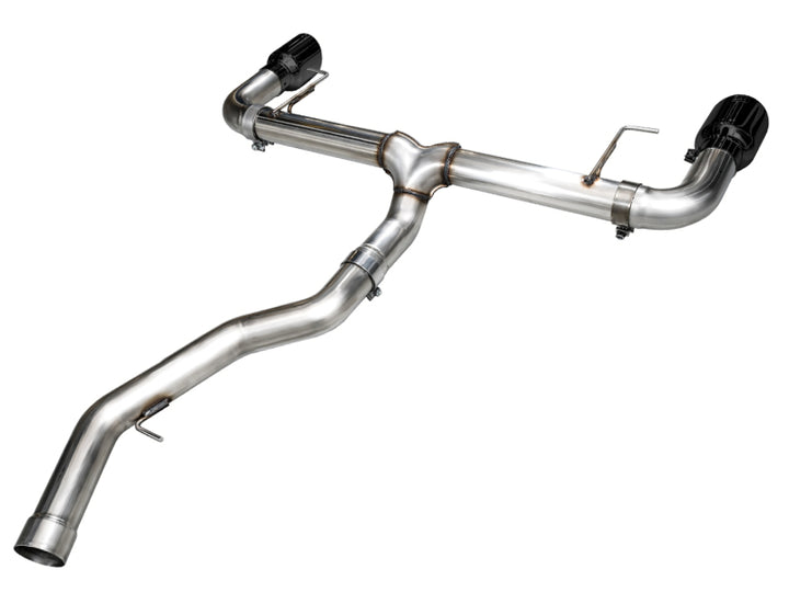 AWE 19-23 BMW 330i / 21-23 BMW 430i Base G2X Track Edition Axle Back Exhaust - Diamond Black - Bull Strap