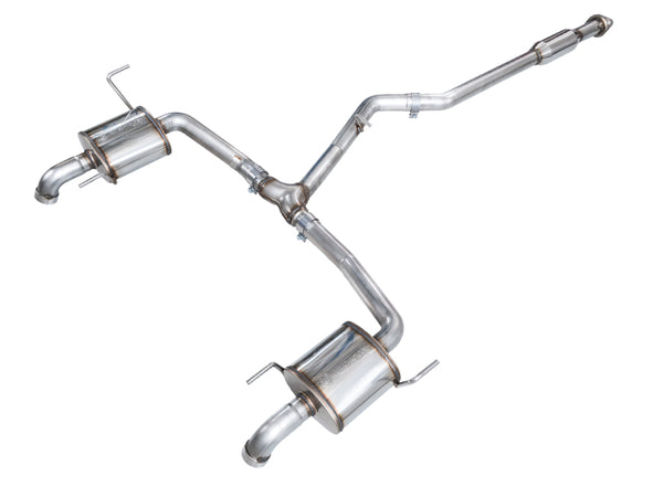 AWE 20-25 Subaru Outback (Wilderness & XT) 0FG Catback Exhaust w/Dual BashGuards - Bull Strap