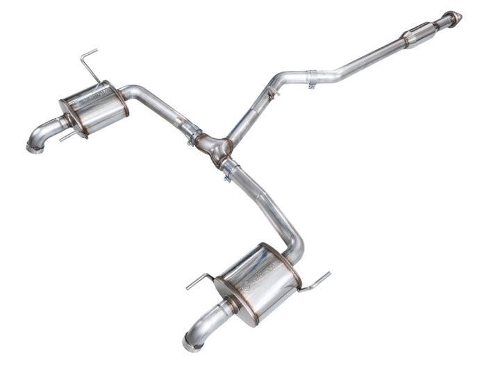 AWE 20-25 Subaru Outback (Wilderness & XT) 0FG Catback Exhaust w/Dual BashGuards - Bull Strap