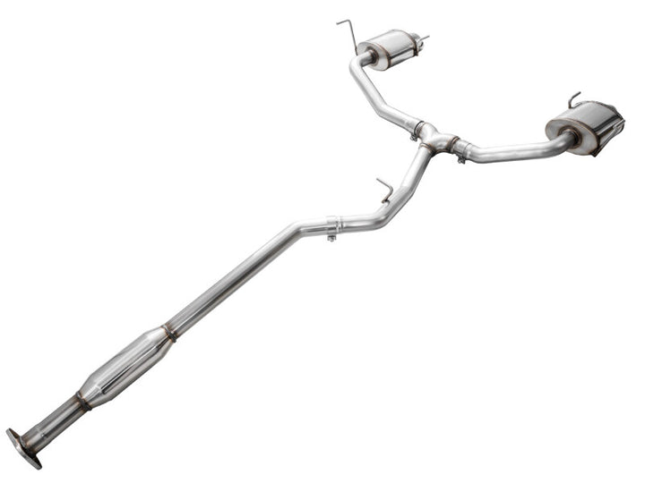 AWE 20-25 Subaru Outback (Wilderness & XT) 0FG Catback Exhaust w/Dual BashGuards - Bull Strap