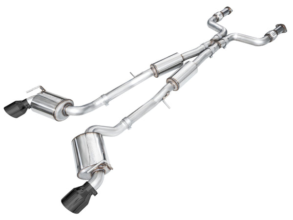 AWE 2023 Nissan Z RZ34 RWD Touring Edition Catback Exhaust System w/ Diamond Black Tips - Bull Strap