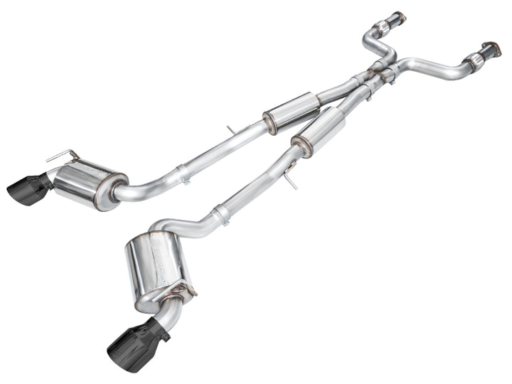 AWE 2023 Nissan Z RZ34 RWD Touring Edition Catback Exhaust System w/ Diamond Black Tips - Bull Strap